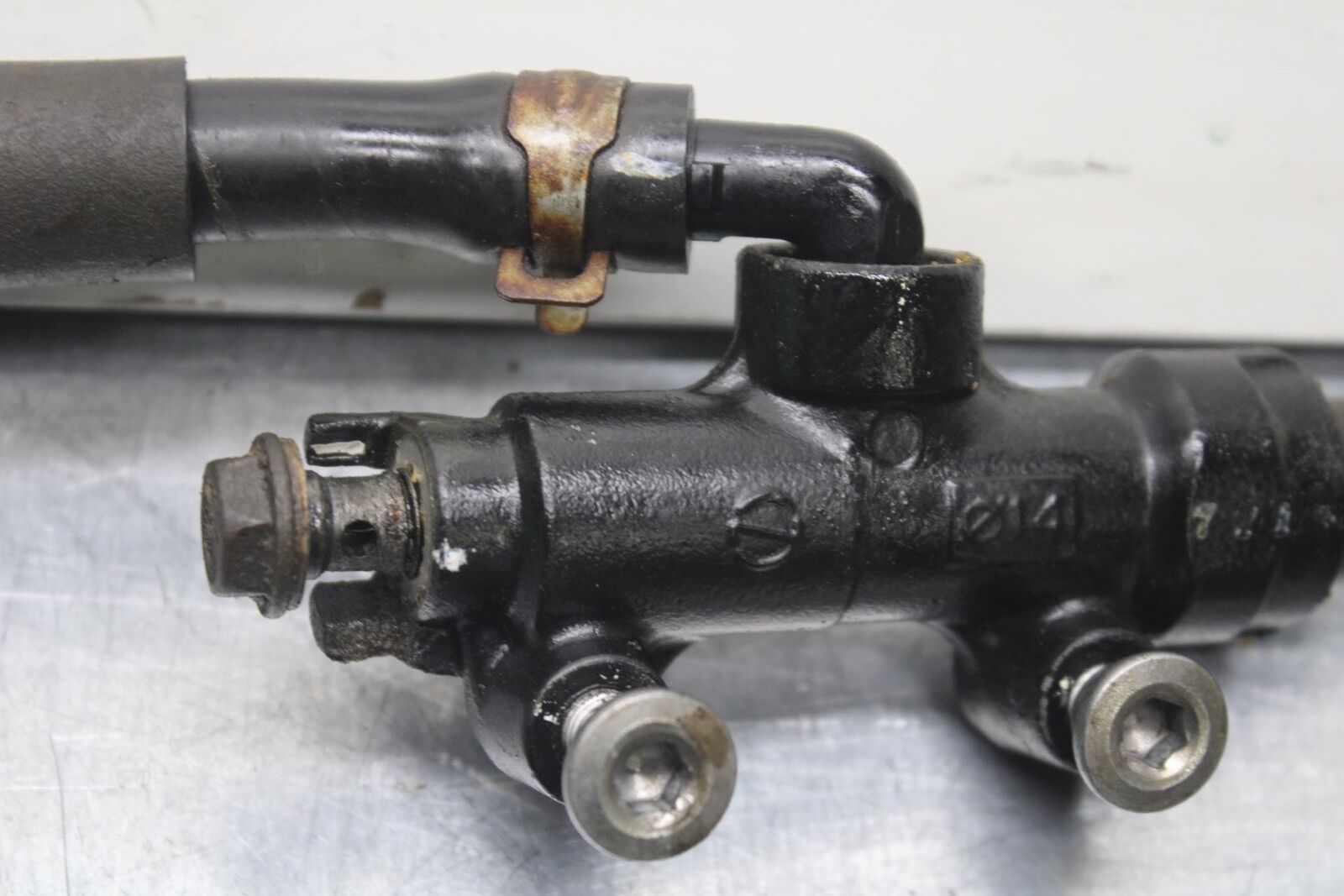 2009 Kawasaki Ninja EX250J REAR BACK BRAKE MASTER CYLINDER W RESERVOIR BB87