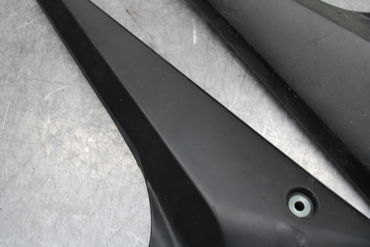 09-15 YAMAHA FZ6R RIGHT LEFT SIDE SEAT PANELS TRIMS COWLS FAIRINGS COVER BB719 