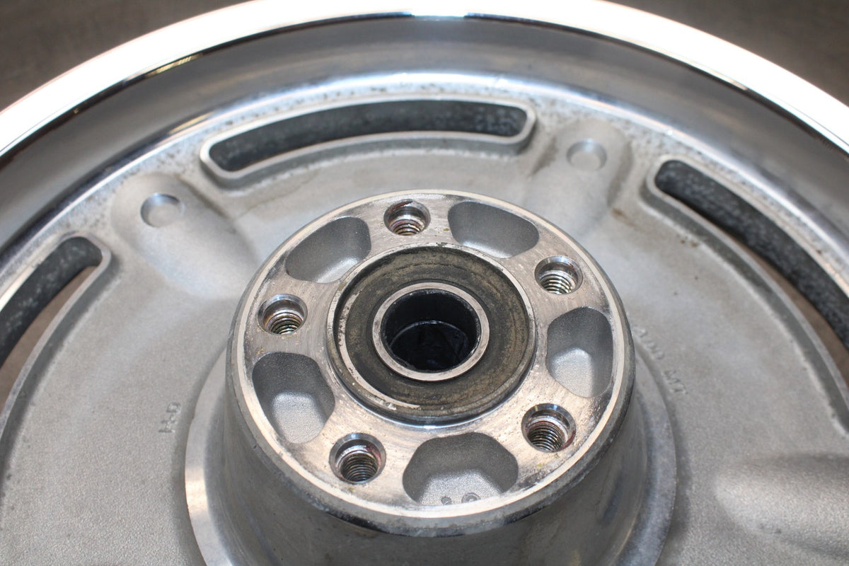09 HARLEY-DAVIDSON SPORTSTER 1200 CUSTOM XL1200C REAR WHEEL RIM & ROTOR BB776