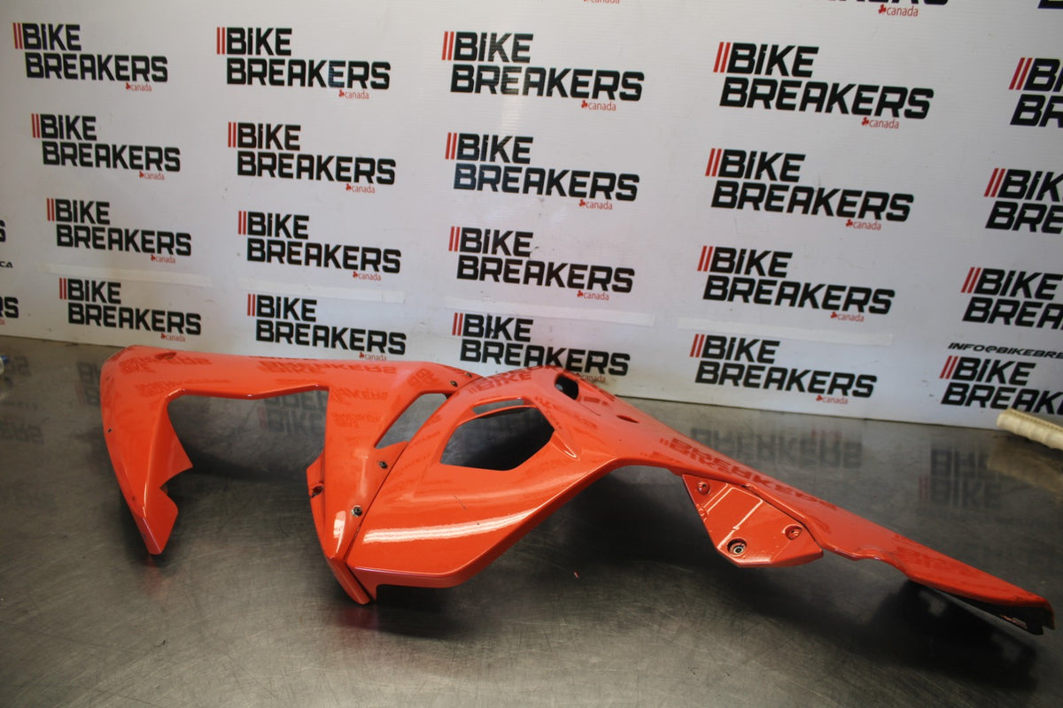 03-04 YAMAHA YZF R6 RIGHT LOWER MID UPPER SIDE FAIRING COWL  BB890