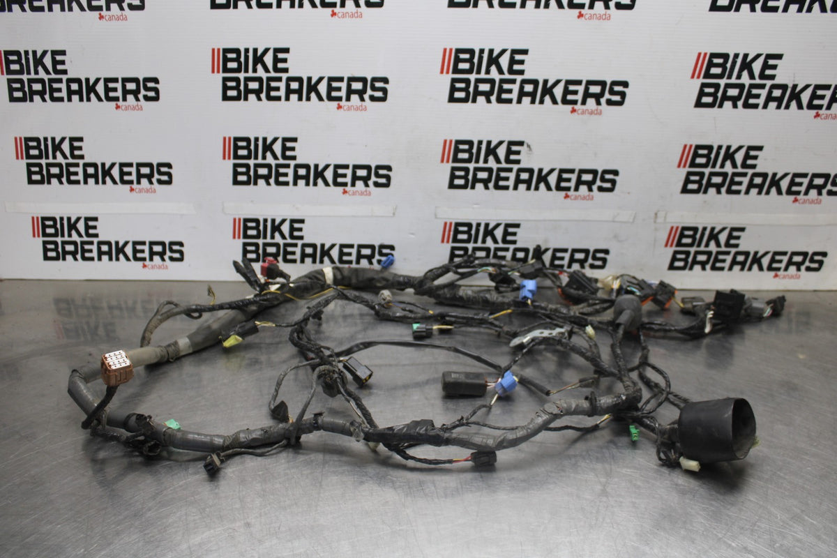 08-09 KAWASAKI NINJA ZX14R MAIN ENGINE WIRING HARNESS MOTOR WIRE LOOM BB932
