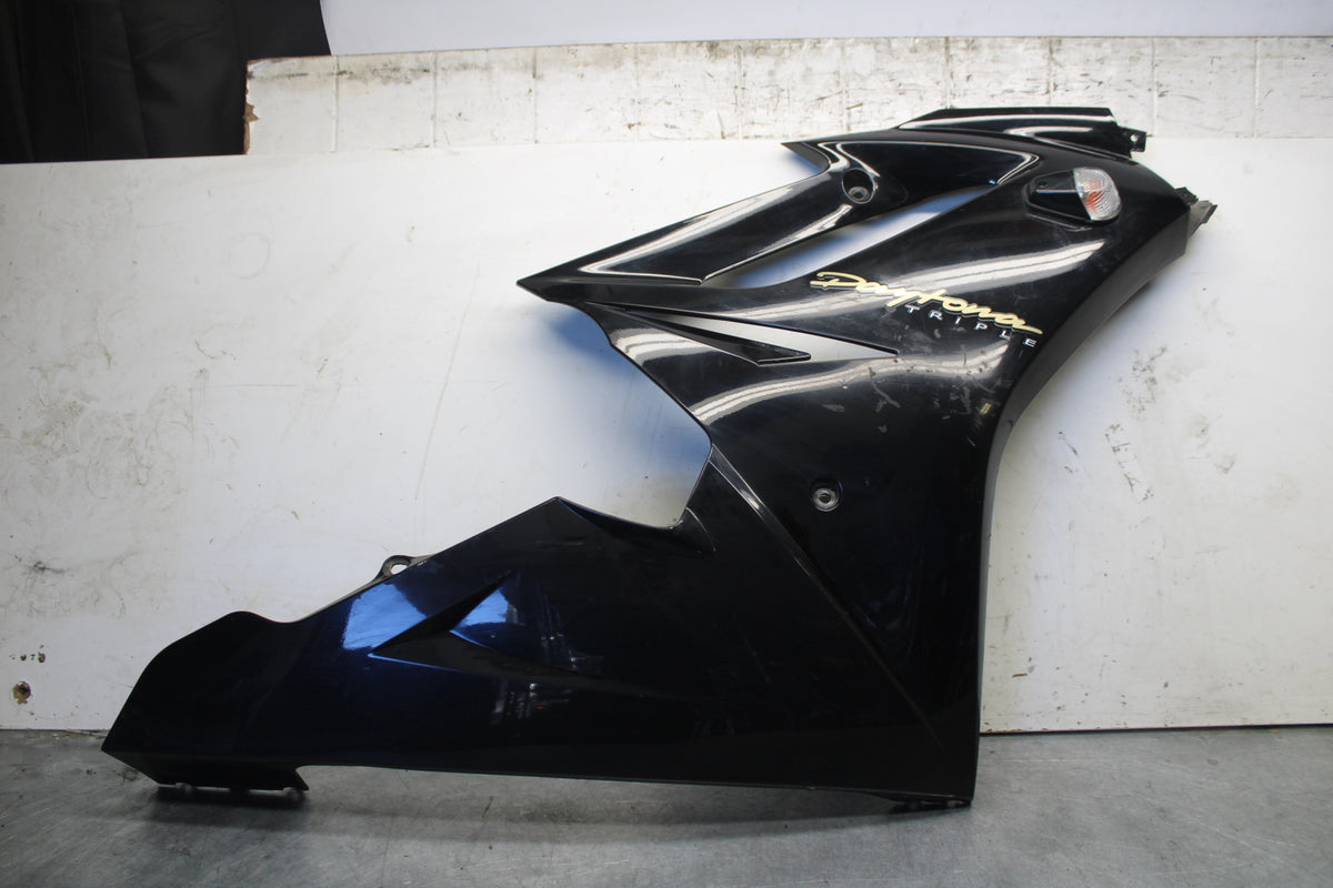 07-08 TRIUMPH DAYTONA 675 RIGHT LOWER MID UPPER SIDE FAIRING COWL  BB685