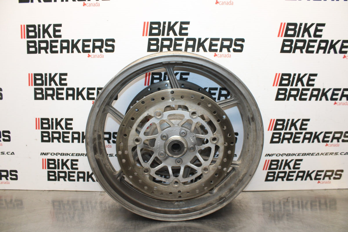 06 KAWASAKI Z750 FRONT WHEEL FRONT RIM & ROTORS BB837