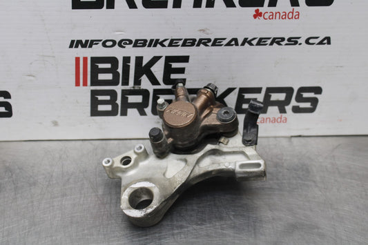 07-12 HONDA CBR600RR REAR BACK BRAKE CALIPER W MOUNT BRACKET BB812