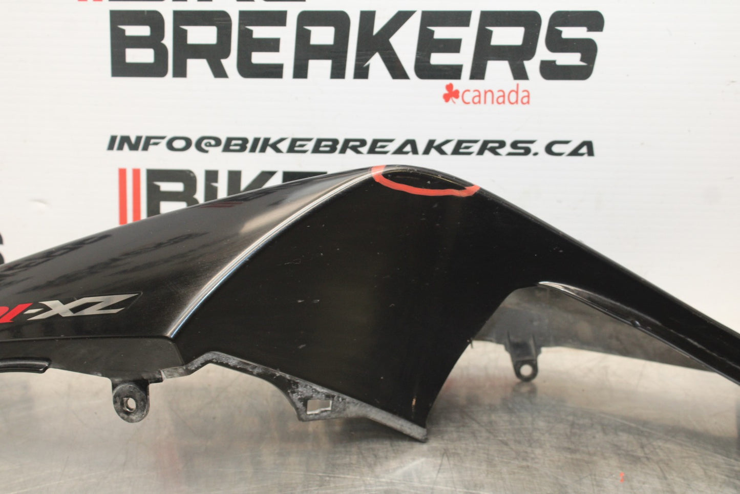 08 KAWASAKI NINJA ZX10R LEFT REAR BACK TAIL FAIRING COWL SHROUD BB201