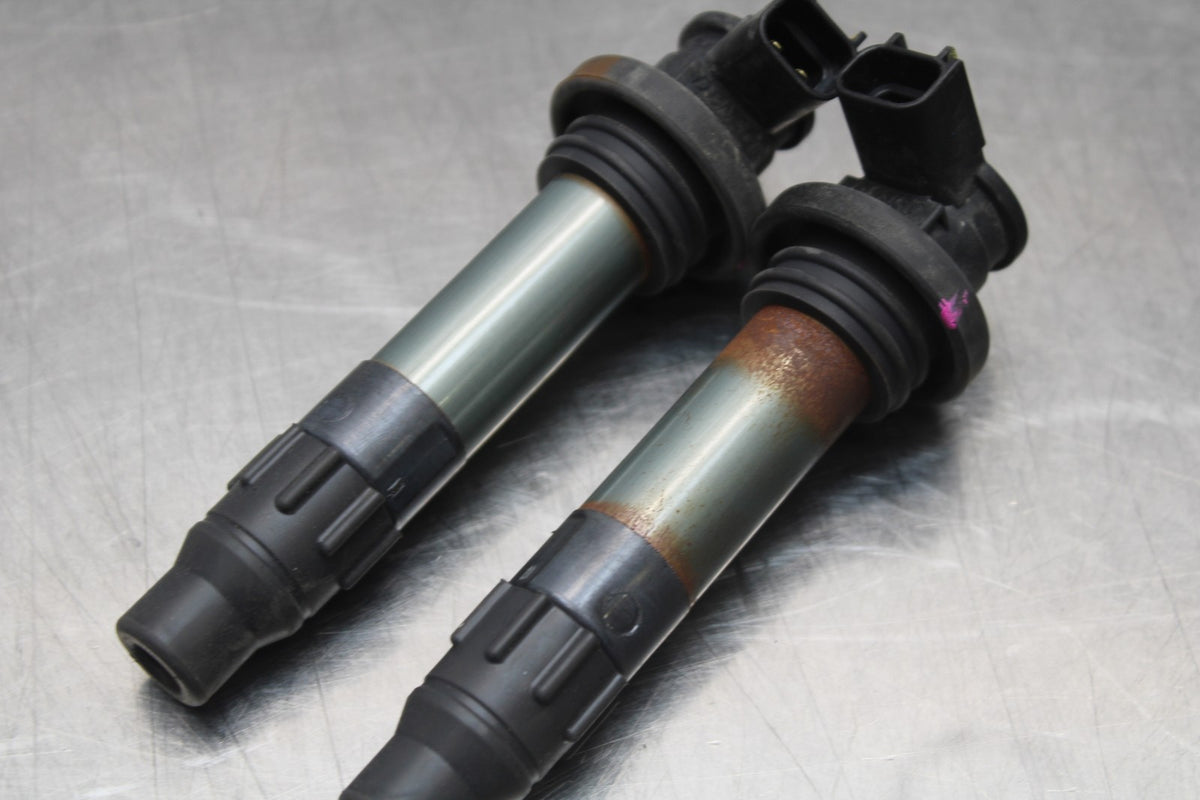 18-23 KAWASAKI NINJA 400 EX400 ABS IGNITION COILS COIL SPARK PLUG CAPS BB795