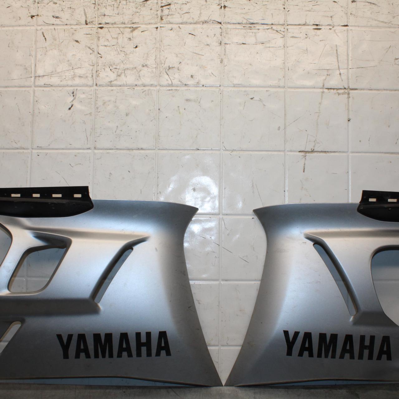 19-21 YAMAHA YZF R3 LEFT RIGHT MID UPPER SIDE FAIRING COWL PLASTIC PAIR BB588