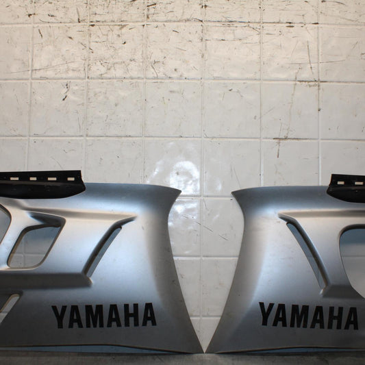 19-21 YAMAHA YZF R3 LEFT RIGHT MID UPPER SIDE FAIRING COWL PLASTIC PAIR BB588