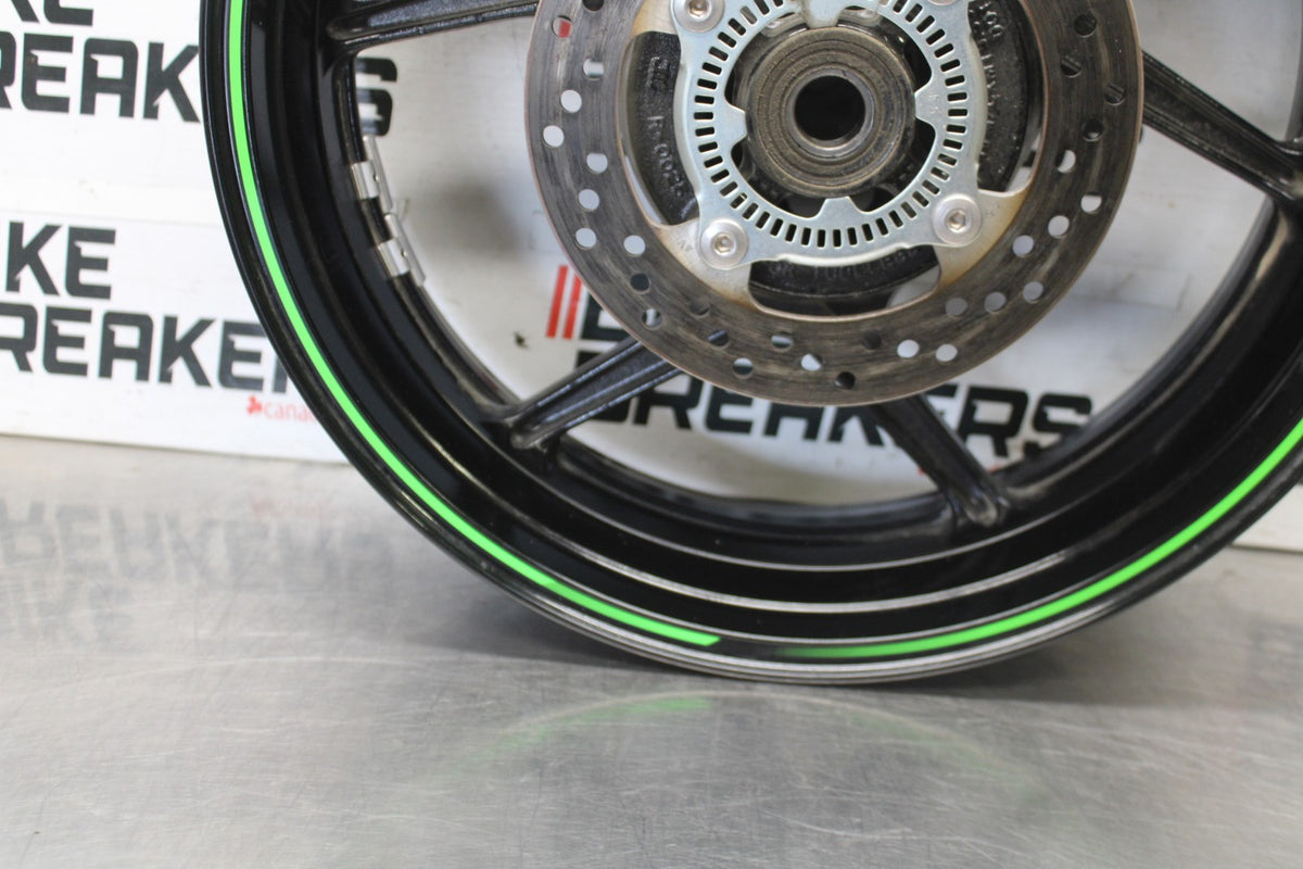 24-25 KAWASAKI NINJA ZX6R REAR WHEEL BACK RIM & ROTOR BB939