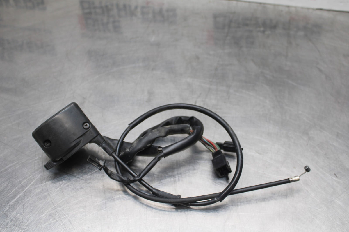98 KAWASAKI NINJA ZX6 LEFT CLIP ON HORN SIGNALS SWITCH & CHOKE CABLE BB870