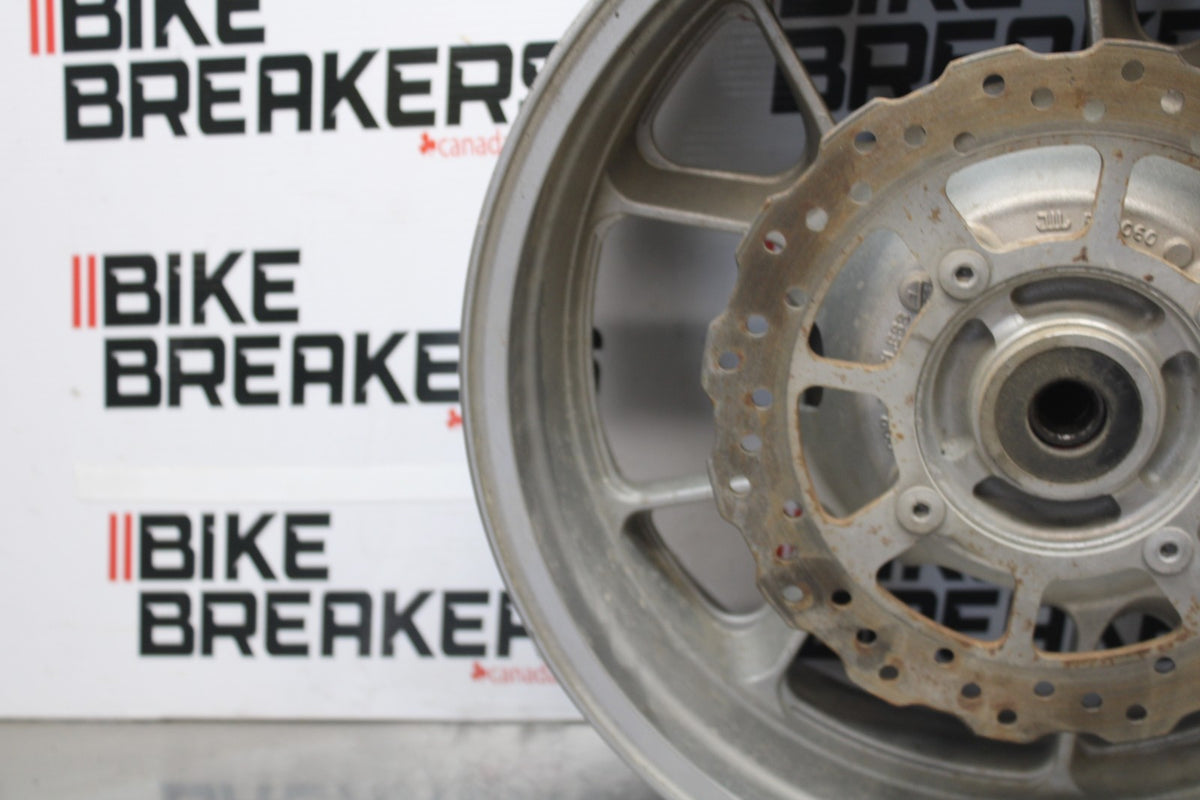 09 KAWASAKI CONCOURS 14 ZG1400B REAR WHEEL BACK RIM & ROTOR BB875