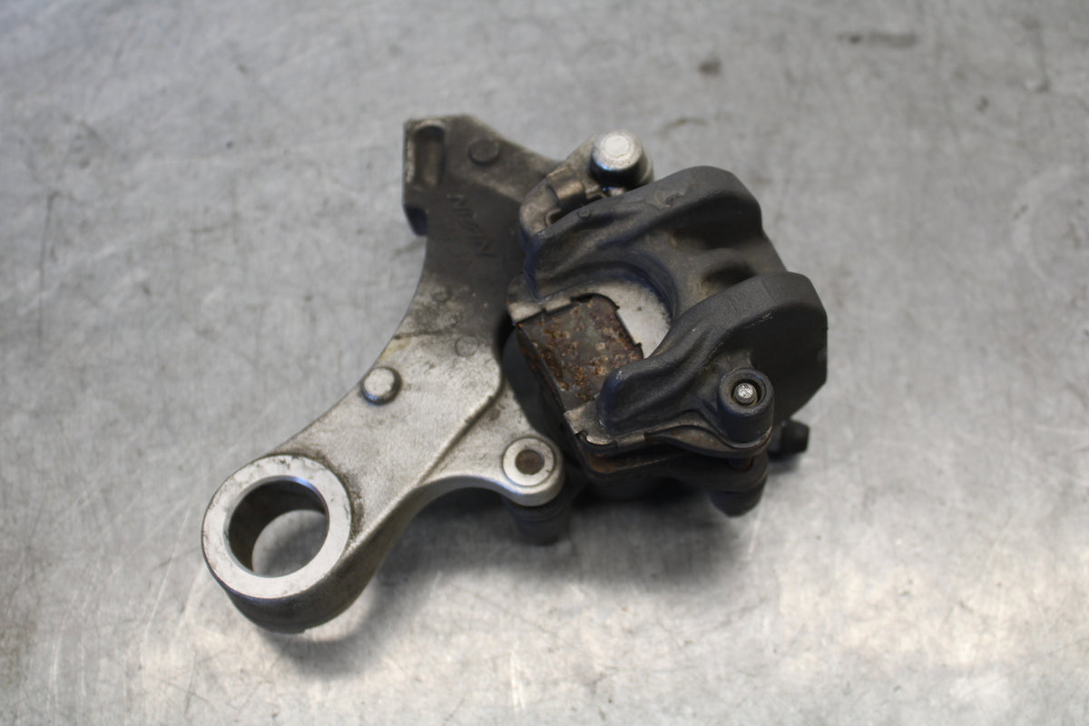 07-12 HONDA CBR600RR REAR BACK BRAKE CALIPER W MOUNT BRACKET