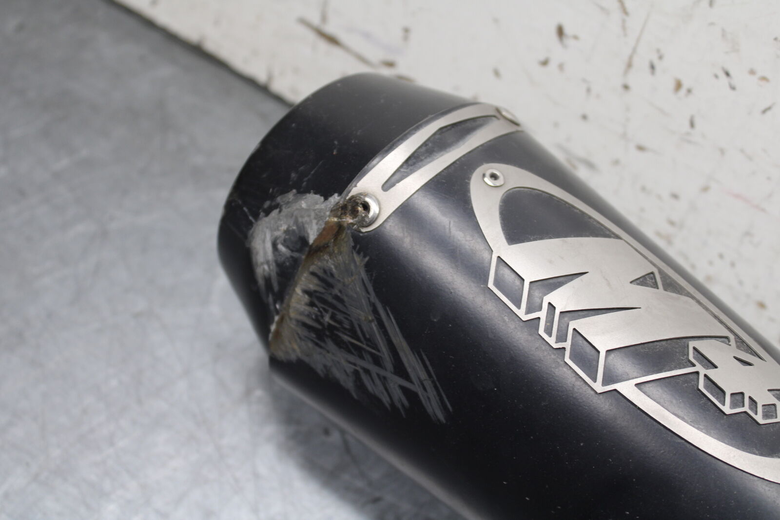 08-09 SUZUKI GSXR600 M4 EXHAUST PIPE MUFFLER SLIP ON CAN SILENCER BB728