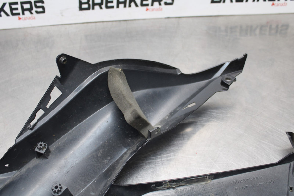 13-18 KAWASAKI NINJA ZX6R RIGHT LOWER MID UPPER SIDE FAIRING COWL BB735