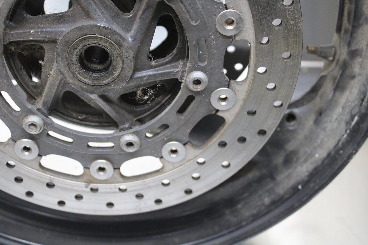 96-07 YAMAHA YZF600R FRONT WHEEL FRONT RIM & ROTORS BB746