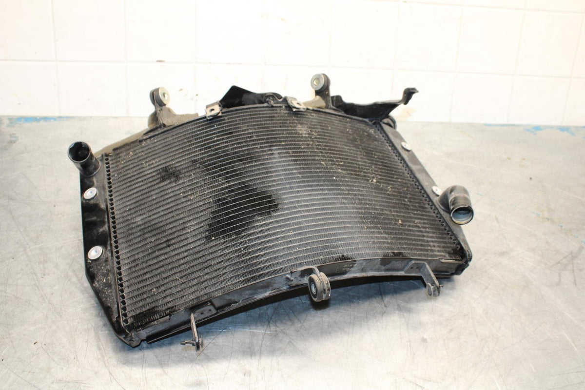 08-16 YAMAHA YZF R6 ENGINE RADIATOR MOTOR COOLER COOLING RADIATER BB443
