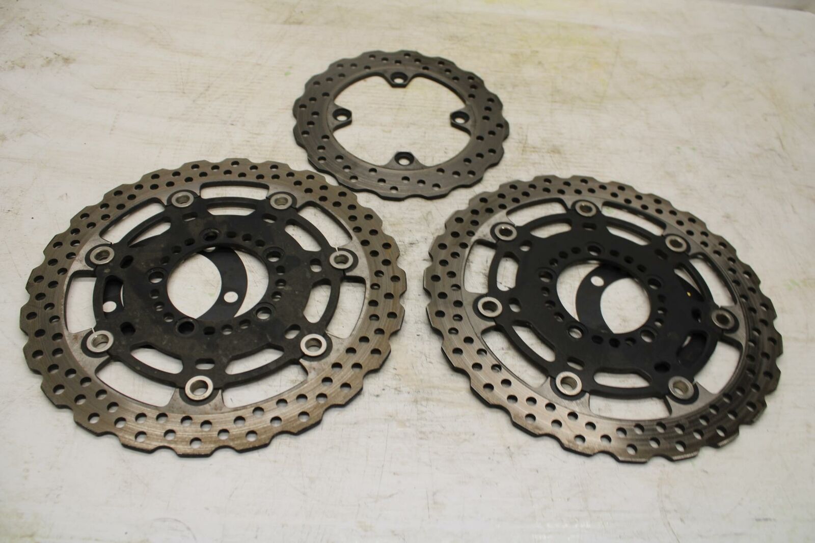 11-12 KAWASAKI NINJA 400 EX400 C FRONT REAR BRAKE ROTORS DISCS BB358