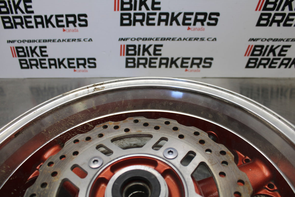 07 KAWASAKI Z1000 REAR WHEEL BACK RIM & ROTOR BB148