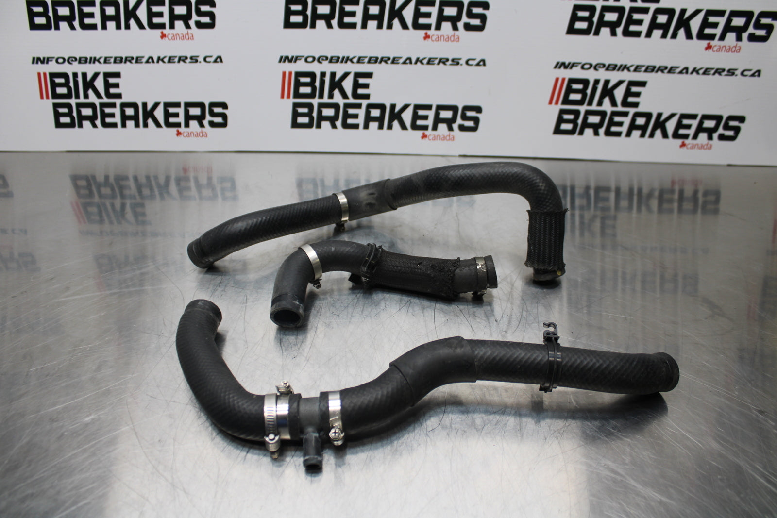 13-17 KAWASAKI NINJA ZX6R ZX636 ABS RADIATOR HOSES COOLANT WATER PIPES BB143