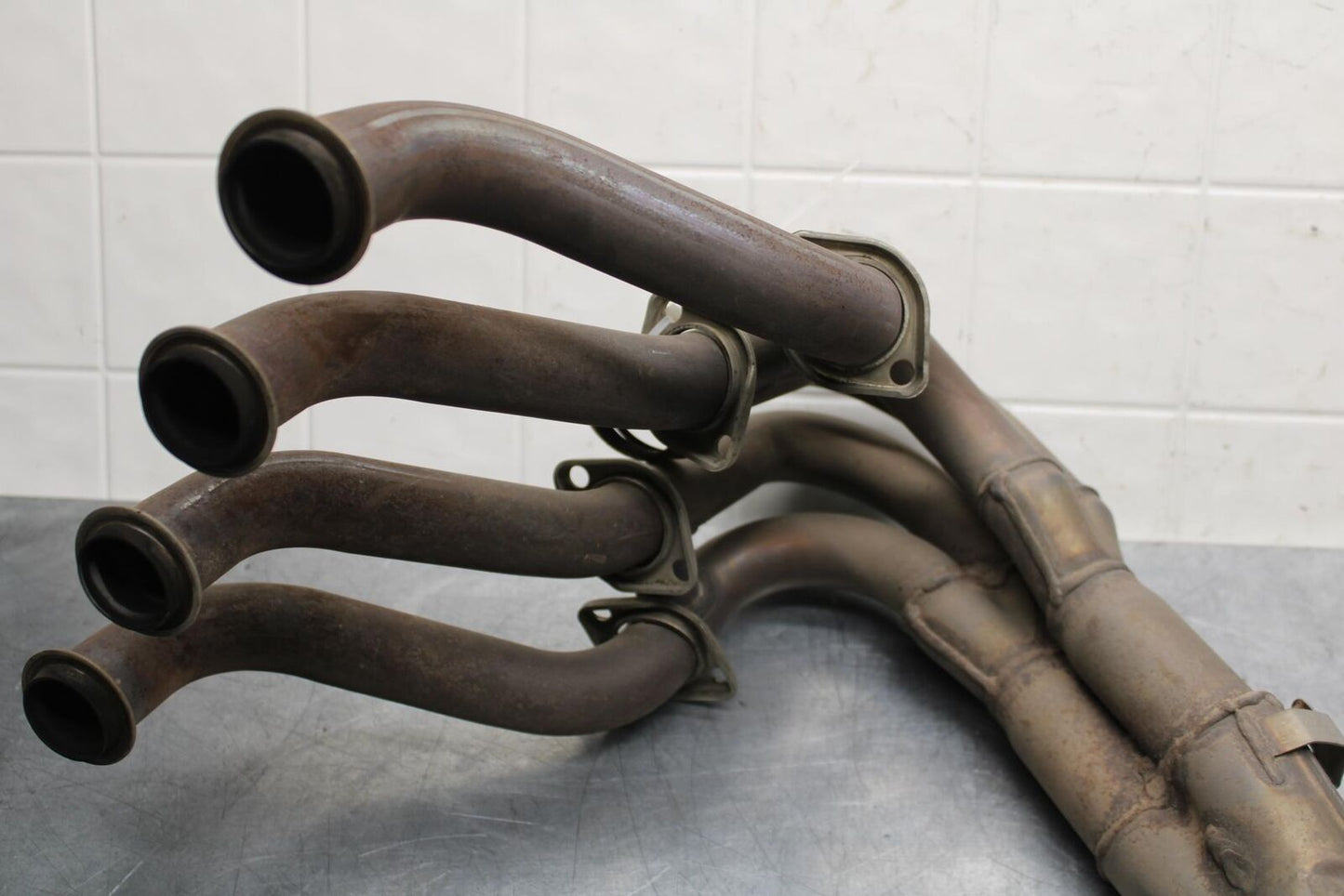 2011 Kawasaki Ninja ZX6R ZX600R EXHAUST HEADER PIPES MANIFOLD 39178-0148 BB587