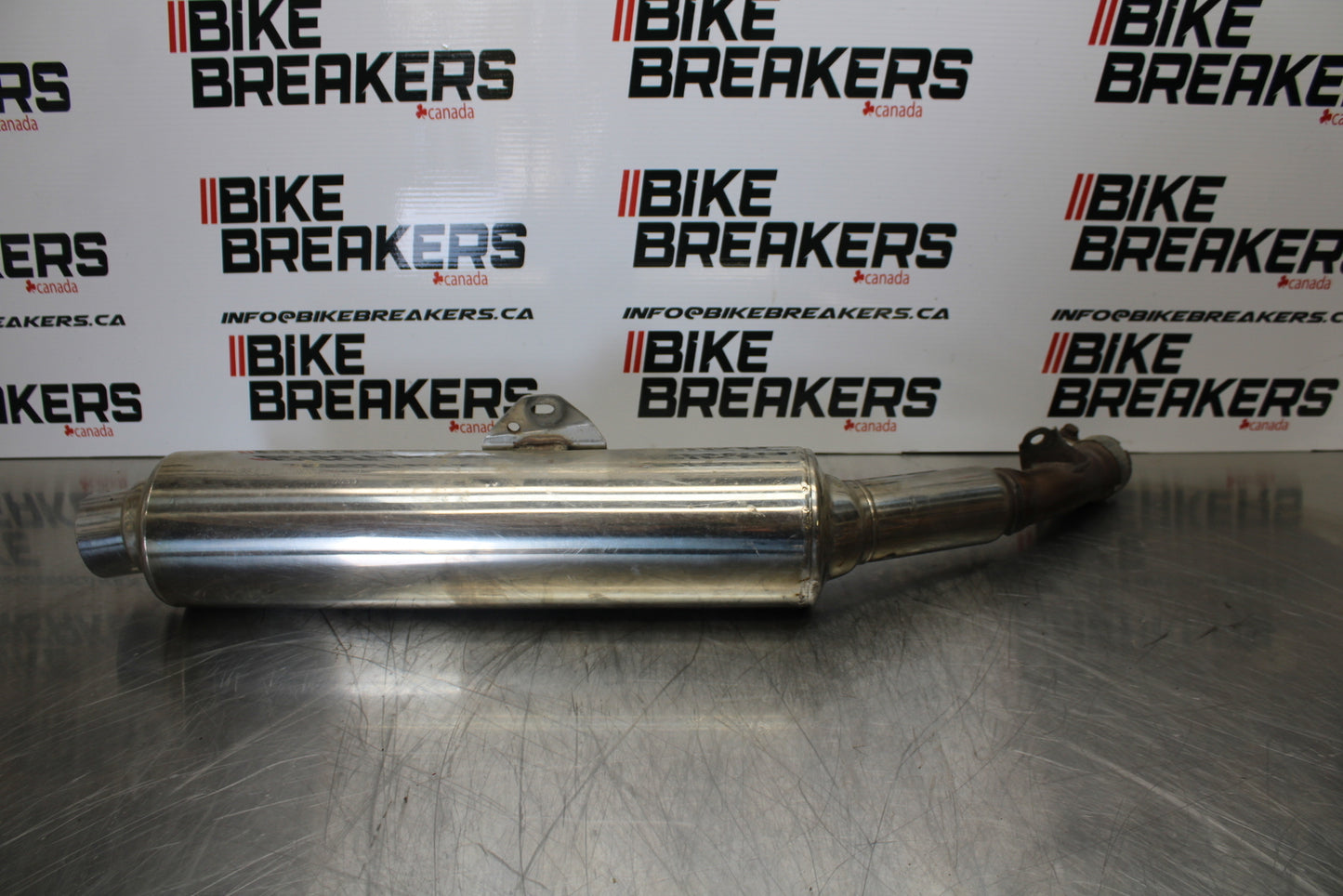 98-05 HONDA SUPER HAWK 1000 VTR1000F RIGHT EXHAUST MUFFLER SLIP ON CAN  BB152