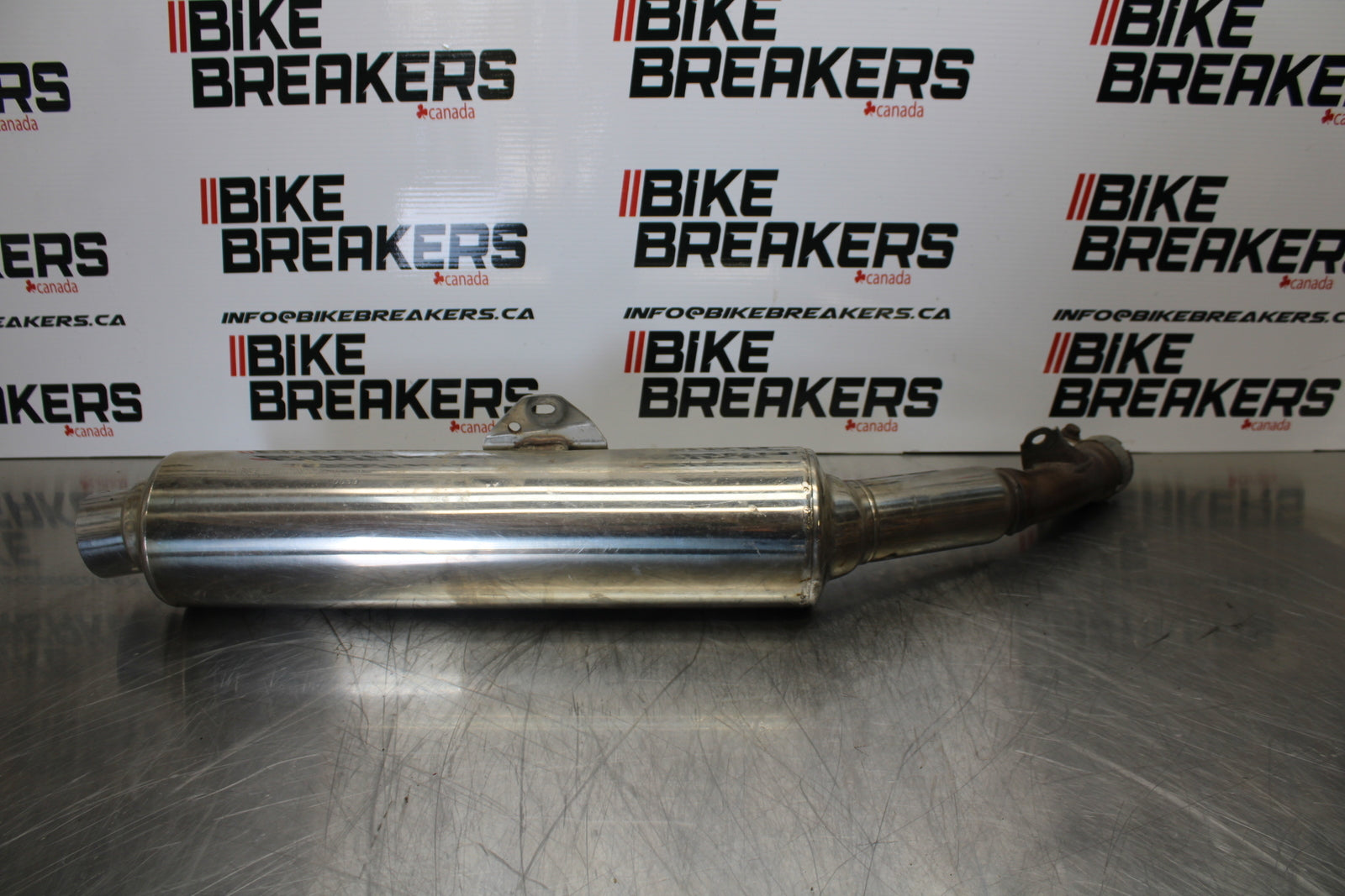 98-05 HONDA SUPER HAWK 1000 VTR1000F RIGHT EXHAUST MUFFLER SLIP ON CAN  BB152