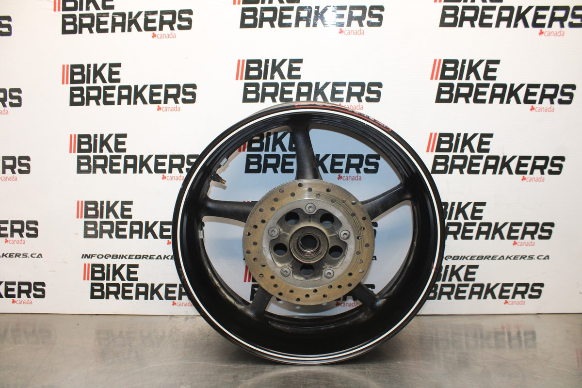 08-16 YAMAHA YZF R6 REAR WHEEL BACK RIM & ROTOR BB856