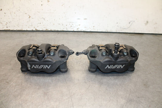 13-17 KAWASAKI NINJA ZX6R ZX636E RIGHT LEFT FRONT BRAKE CALIPER SET PAIR BB735
