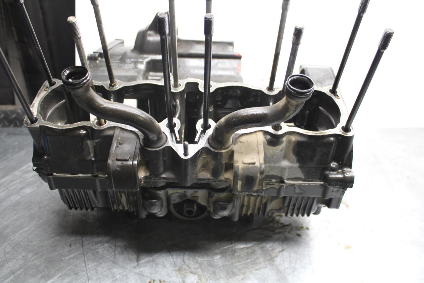 91-92 SUZUKI GSXR750 M  ENGINE MOTOR CRANKCASE CRANK CASES BLOCK BB493