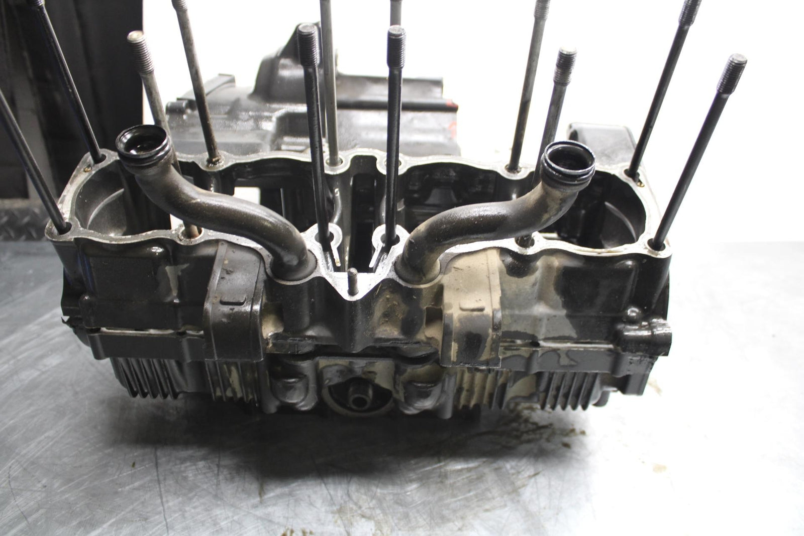 91-92 SUZUKI GSXR750 M  ENGINE MOTOR CRANKCASE CRANK CASES BLOCK BB493