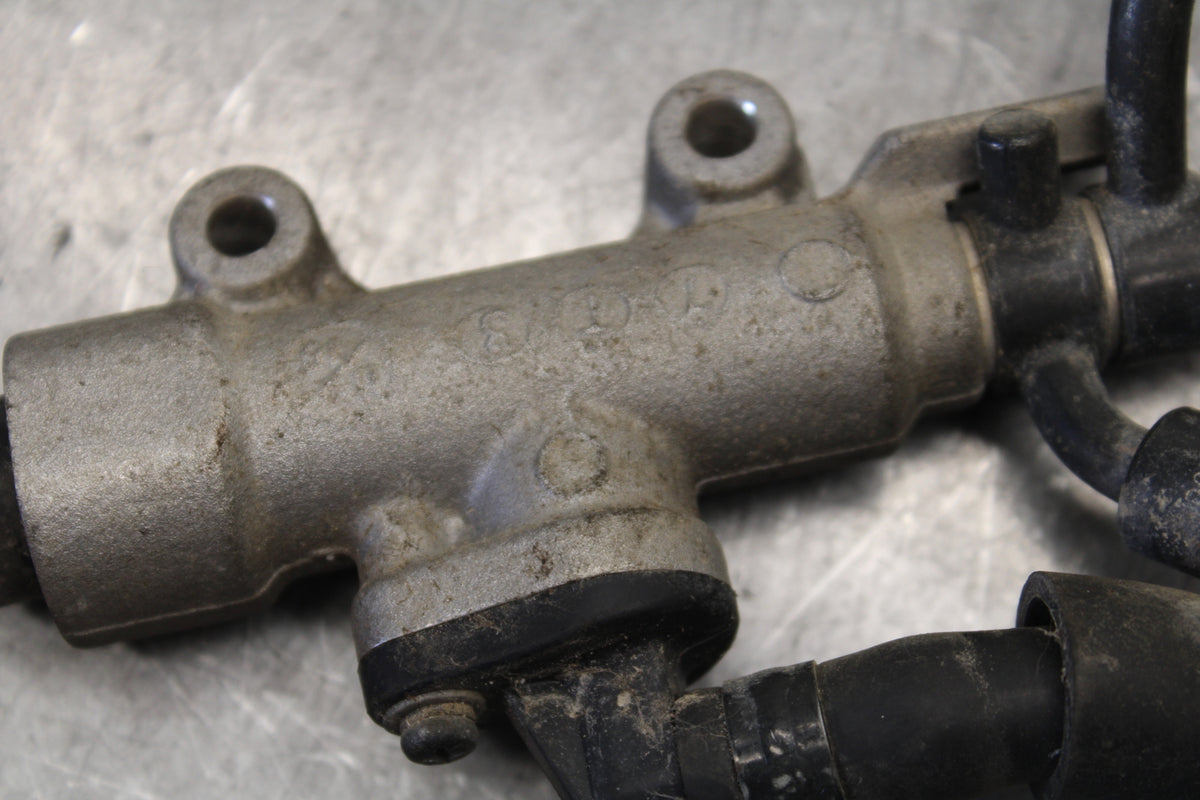 04-12 HONDA ST1300A REAR BACK BRAKE MASTER CYLINDER W RESERVOIR BB669