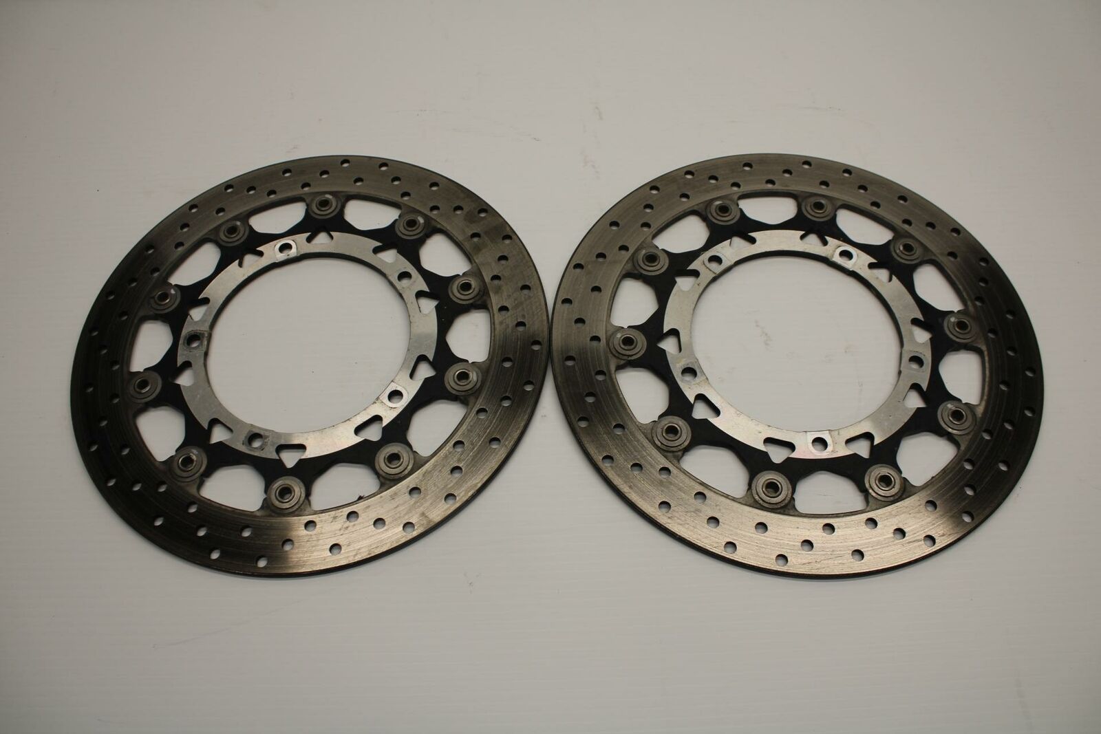 05 YAMAHA YZF R6S FRONT LEFT RIGHT BRAKE ROTORS DISCS BB234
