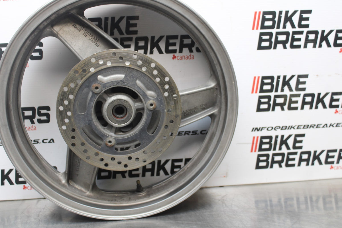 96 KAWASAKI NINJA 500 EX500A REAR WHEEL BACK RIM & ROTOR BB768