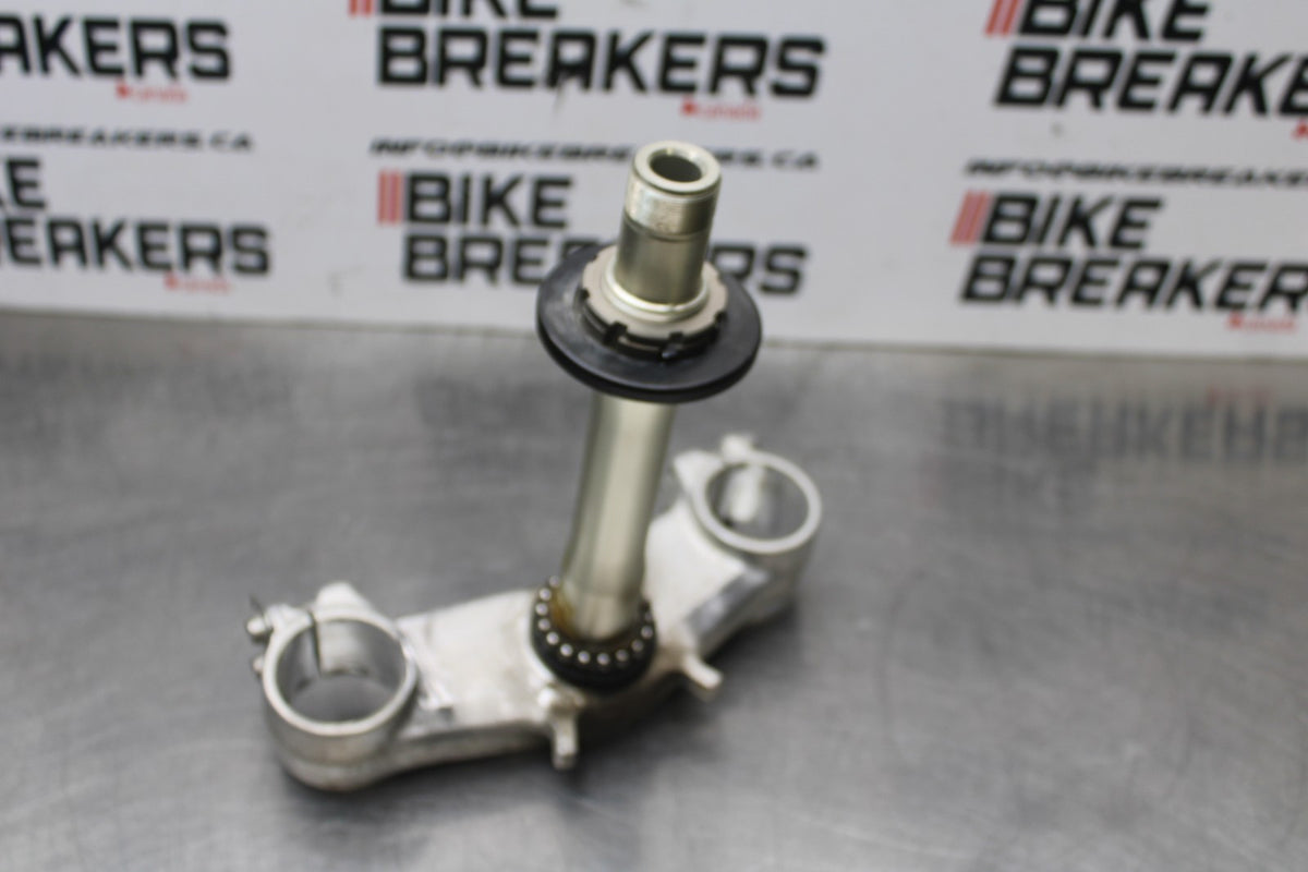 07-08 KAWASAKI NINJA ZX6R FRONT FORKS CLAMP LOWER TRIPLE TREE STEM BB855
