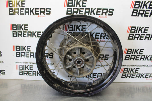 15 TRIUMPH TIGER 800 REAR WHEEL BACK RIM & ROTOR BB873