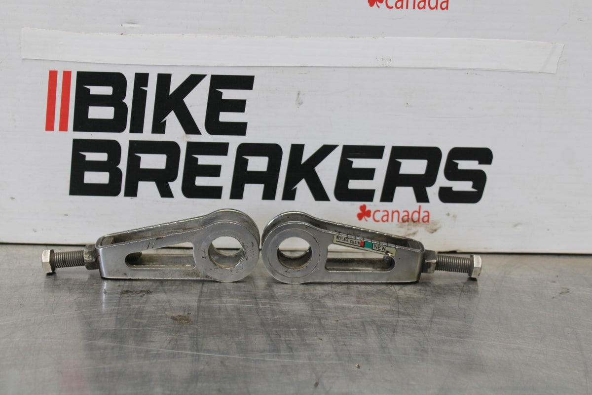 84 HONDA INTERCEPTOR 1000 VF1000F CHAIN TENSIONER ADJUSTMENT BRACKETS BB878