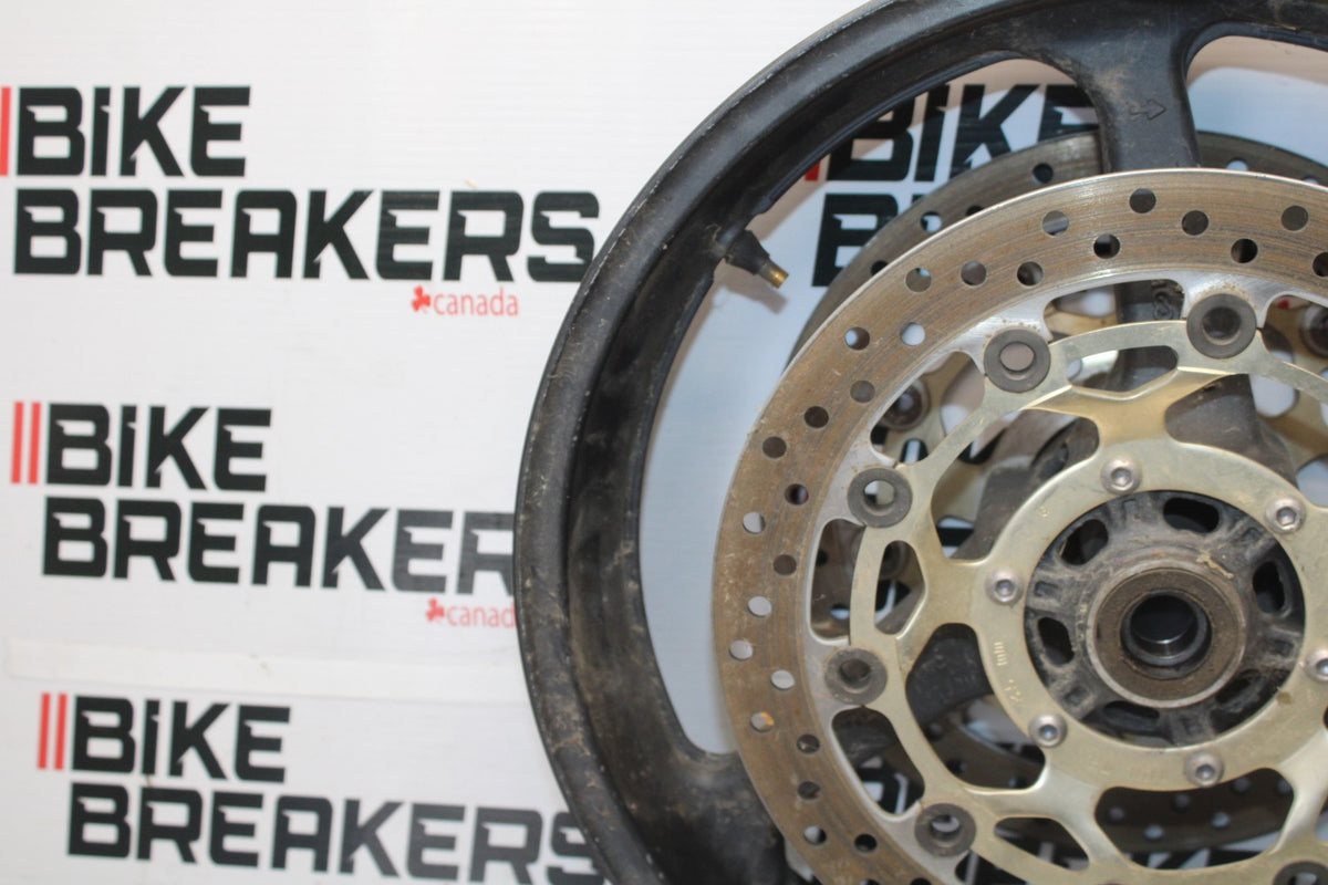 05-06 HONDA CBR600RR FRONT WHEEL FRONT RIM & ROTORS BB893