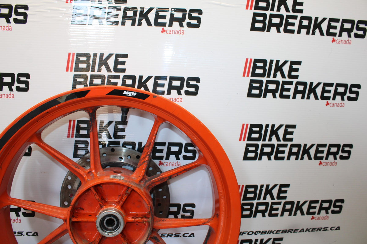 17-22 KTM 390 DUKE REAR WHEEL BACK RIM & ROTOR  BB180