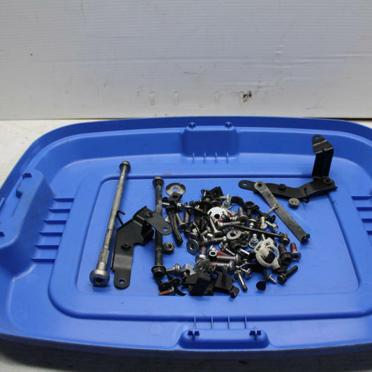 13-18 KAWASAKI NINJA ZX6R ENGINE MOTOR MOUNT STAY BRACKETS LEFTOVER BB304