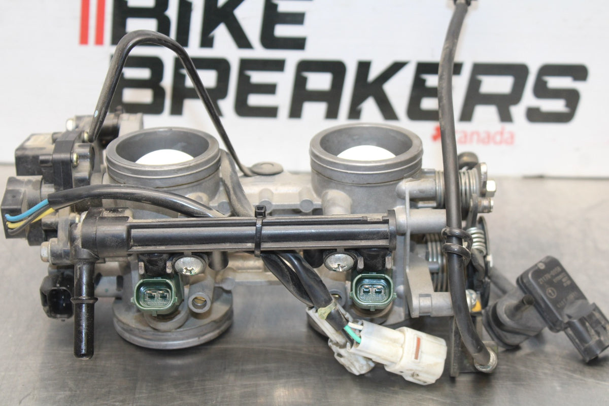 06-07 KAWASAKI NINJA 650R EX650A MAIN FUEL INJECTORS / THROTTLE BODIES BB774