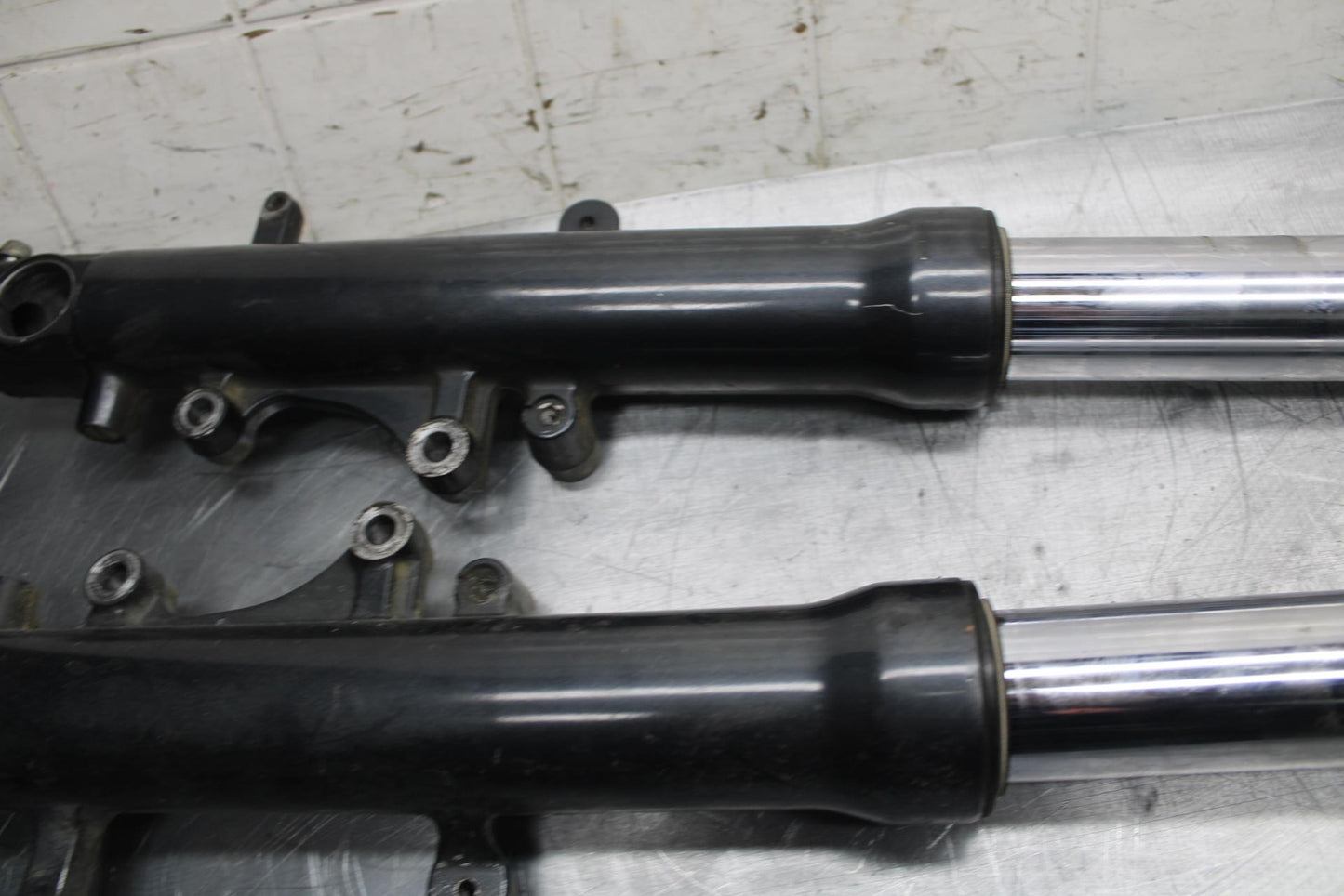 00-02 KAWASAKI NINJA ZX6R ZX600J FRONT FORKS SHOCK SUSPENSION SET PAIR BB489