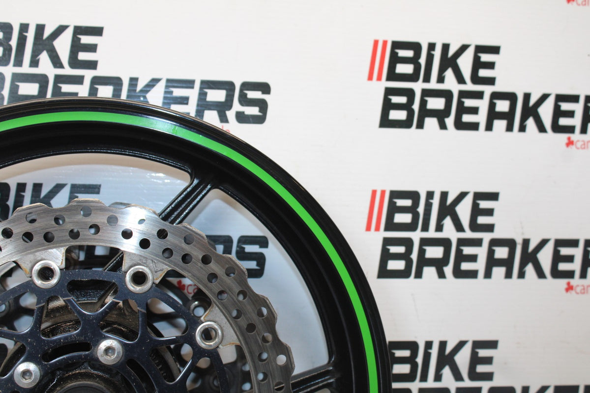 08 KAWASAKI NINJA ZX10R FRONT WHEEL FRONT RIM & ROTORS BB902