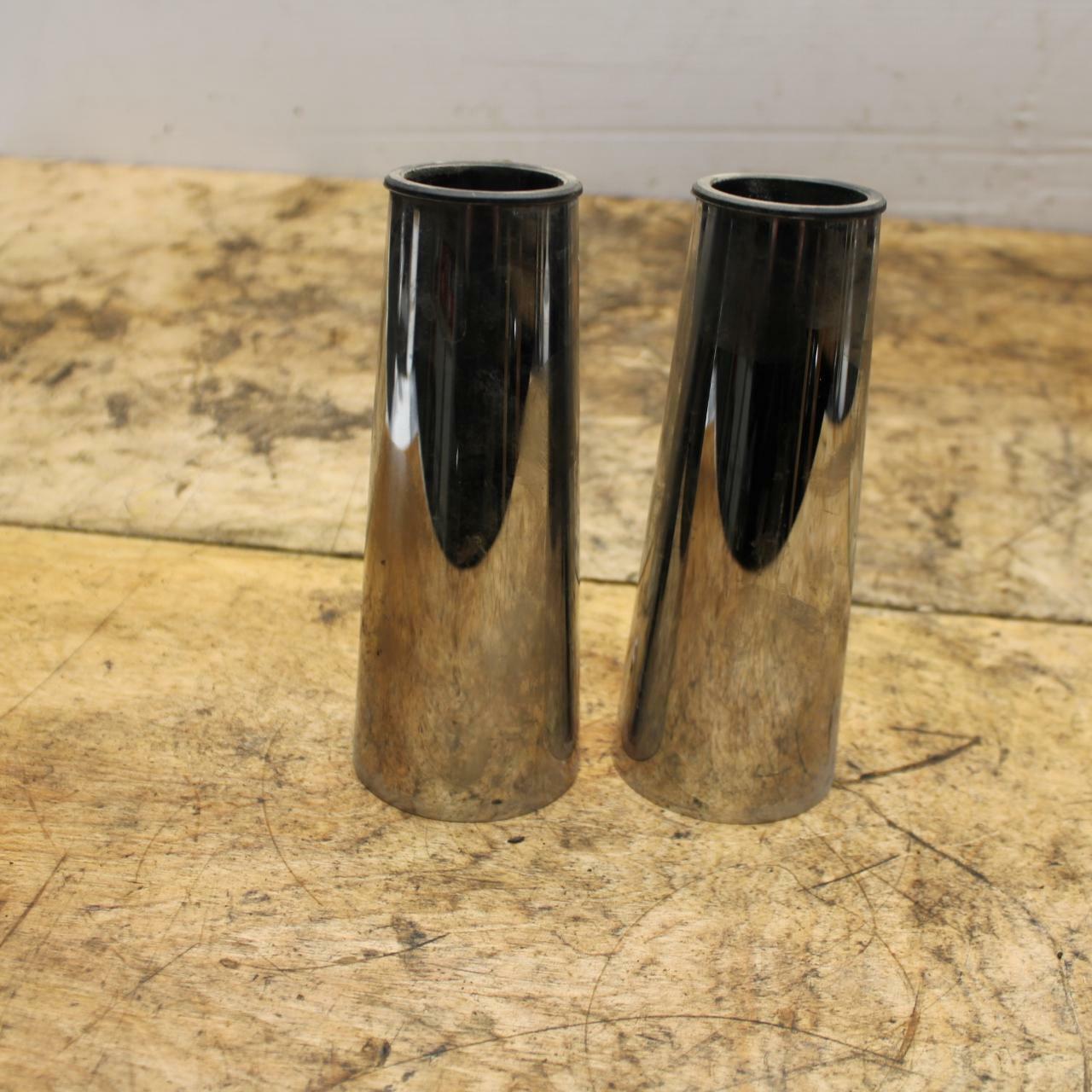 05-08 KAWASAKI VULCAN 1500 VN1500N CLASSIC FRONT FORK UPPER COVER GUARD BB343