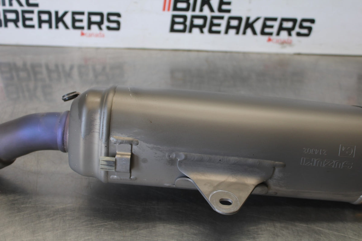 11-26 SUZUKI GSXR750 EXHAUST PIPE MUFFLER SLIP ON CAN SILENCER BB882
