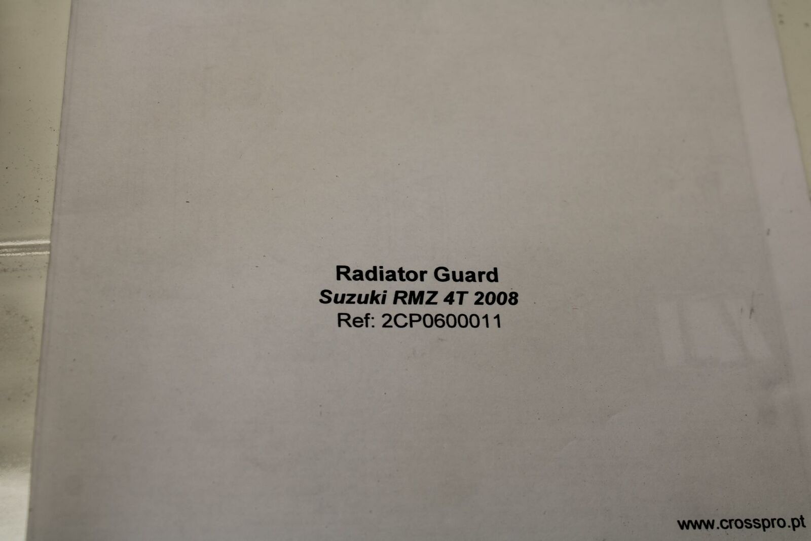 08-09 SUZUKI RMZ450 CROSSPRO RADIATOR GUARD SHIELD