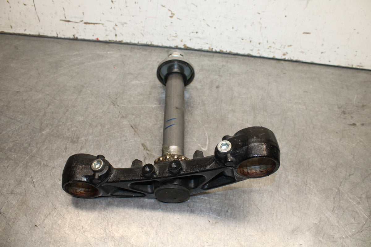 09-15 YAMAHA FZ6R FRONT FORKS CLAMP LOWER TRIPLE TREE STEM 20S-23340-10-00 BB719