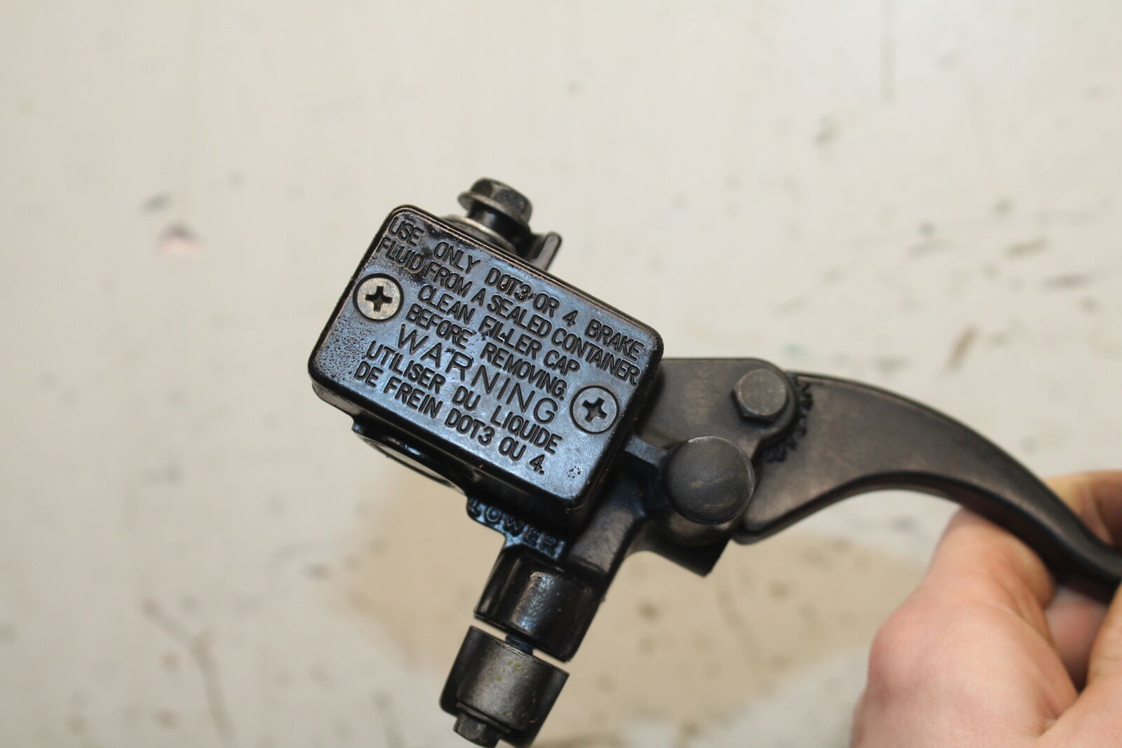 08-12 KAWASAKI NINJA 250R EX250J FRONT BRAKE MASTER CYLINDER w/ LEVER BB111