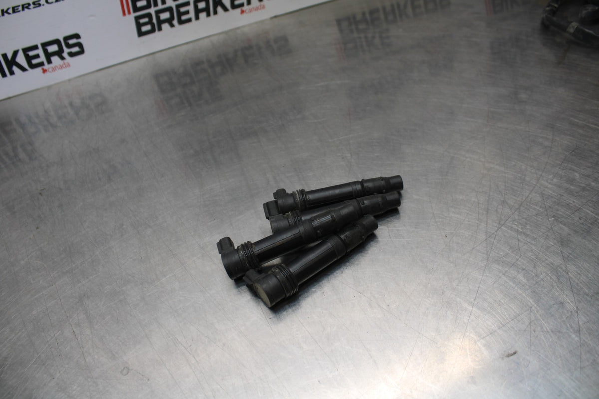 07-08 KAWASAKI NINJA ZX6R IGNITION COILS COIL SPARK PLUG CAPS 21171-1282 BB203