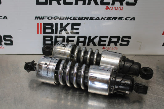 03-08 KAWASAKI VULCAN 1600 12' REAR BACK SHOCK ABSORBER SET PAIR BB196