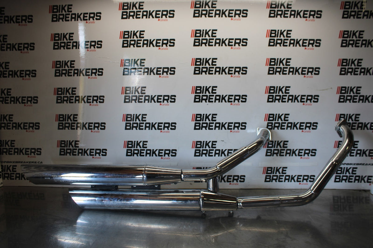 07 SUZUKI BOULEVARD M50 HEADER EXHAUST PIPE MUFFLERS BB897
